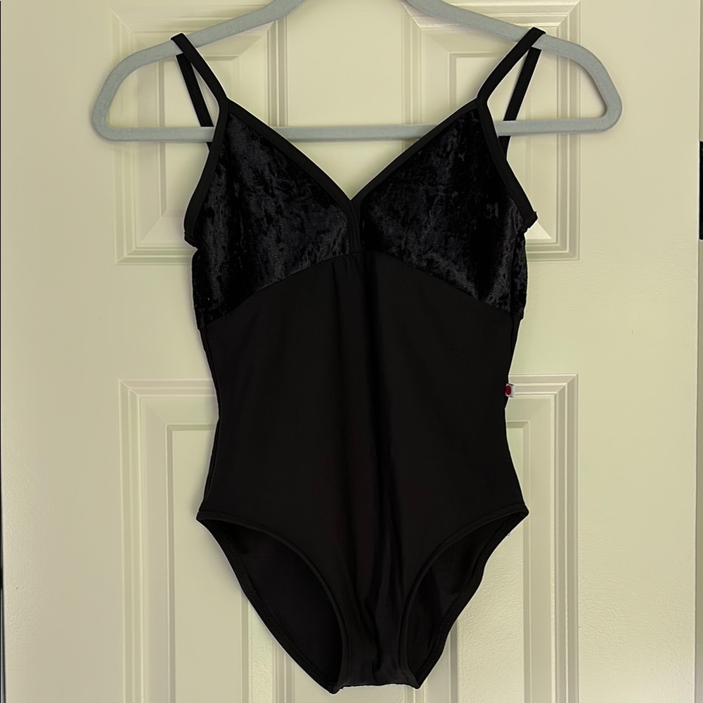 Yumiko Daria Style Black Velvet Leotard
